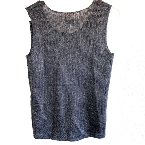 Chico’s Silk Blend Black Sleeveless Blouse Size 0 - Picture 2 of 7